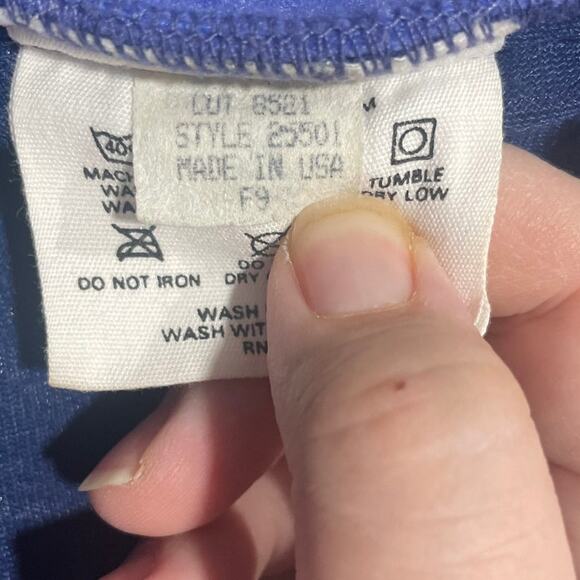 VTG Patagonia Deep Pile Pullover Fleece Sz Medium USA Made 8521 25501 Blue - Picture 7 of 8